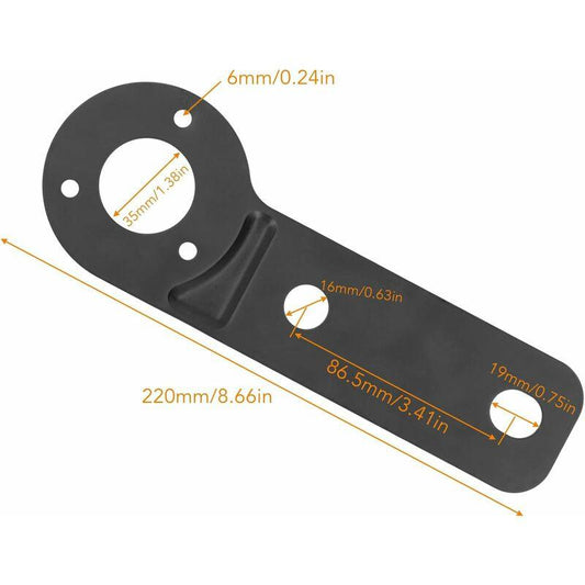 Trailer Socket Bracket, 7 Pin Trailer Wire Connector For Heavy Duty Socket Mounting Plate Tow Bar Replacement Power.