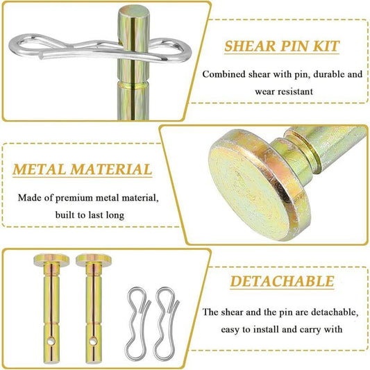 10 pcs Shear Pins, Replacement Cotter Pins, Replacement Shear Pin, For Spare Parts, Snow Blower Replacement.