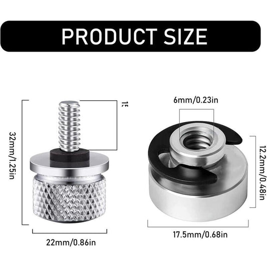 Motorcycle Seat Mounting Bolt Nuts Set 1 Set Seat Mounting Bolt Motorcycle Aluminum Saddle With Thread For Harley.