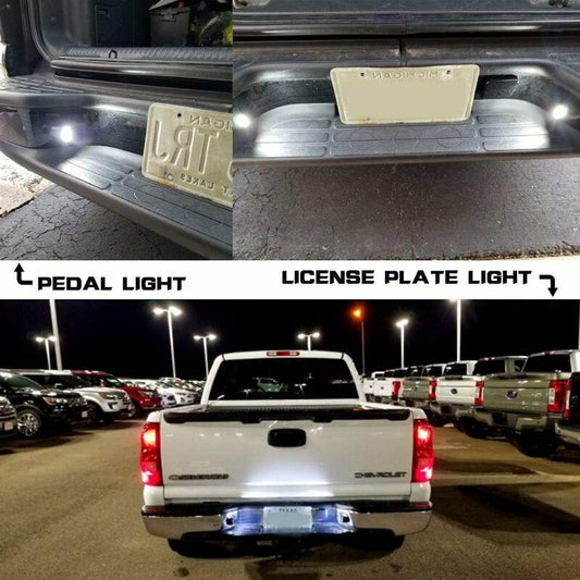 2 pcs LED License Plate Light Universal 6 Smd2835 Convenience Courtesy Door Step Lamp Light For Trailers Rv Trucks.