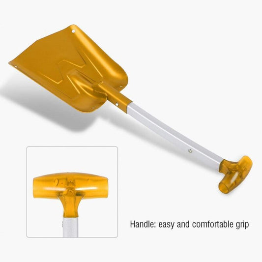 Snow Shovel, Comfortable Handle, Telescopic Snow Shovel Extension, Delicate Texture For Outdoor(Gold).