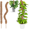 2 pcs Foldable Plant Stake, 60Cm Long Plant Stake Coco Climbing Plant Support, Climbing Plant Support For Monstera Plant