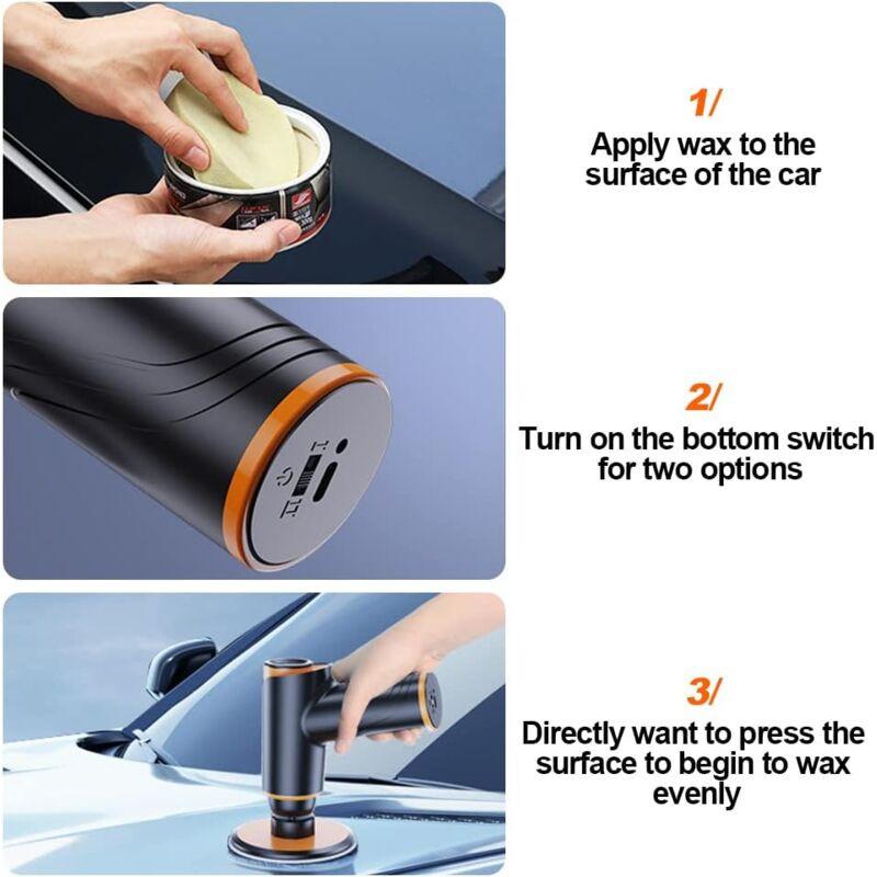 Mini Cordless Car Polisher Rechargeable Polishing Machine 100W 1800Rpm Portable Multifunctional Polishing Machine For.