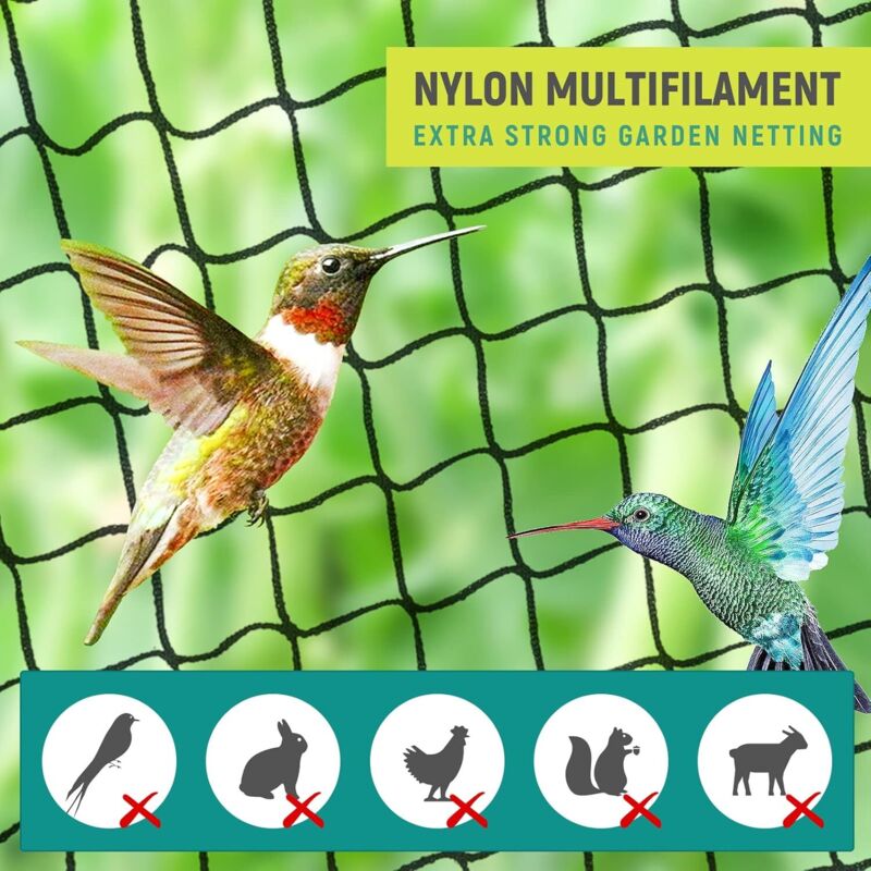 Anti Bird Netting For Aviary - Protective Chicken Netting 25Mm X 25Mm Mesh - Multipurpose Anti Pigeon Netting For