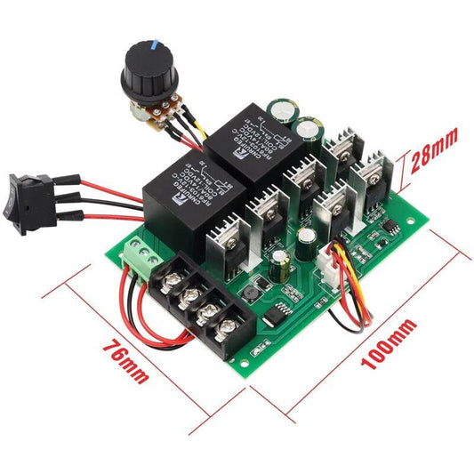 Dc Motor Controller, Dc 9-50V 40A Reversible Dc Motor Speed Controller To 12V 24V 36V 48V 2000W Reversible Speed Control.