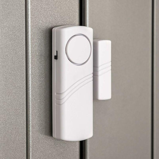 Door And Window Alarm - Pack Of 4 Wireless Intruder Alarms - Home Security Against Burglary - Magnetic Operation - 90 Db.