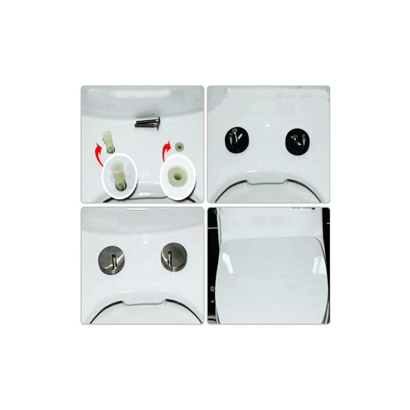 Toilet Seat Fixing,2 pcs Toilet Seat Screws Expanding Rubber Nuts Universal Toilet Seat Fittings Toilet Lid Cover