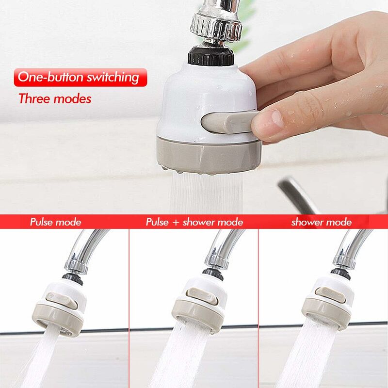 2 Pack Kitchen Faucet Aerator, Water Saving Faucet Aerator, 360 ROtation, Splash-Proof Faucet Nozzle With Filter