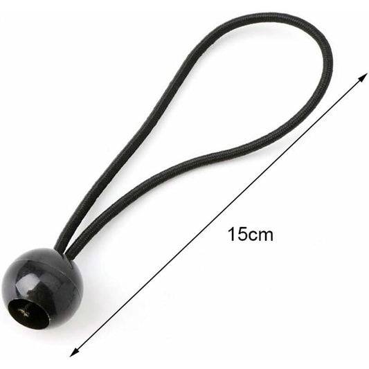 12 pcs Black Tarpaulin Bungees Balls Tarp Bungee Cord For Banner, Tarpaulins, Pavilions, Tents, Tent Bungee Hooks,.