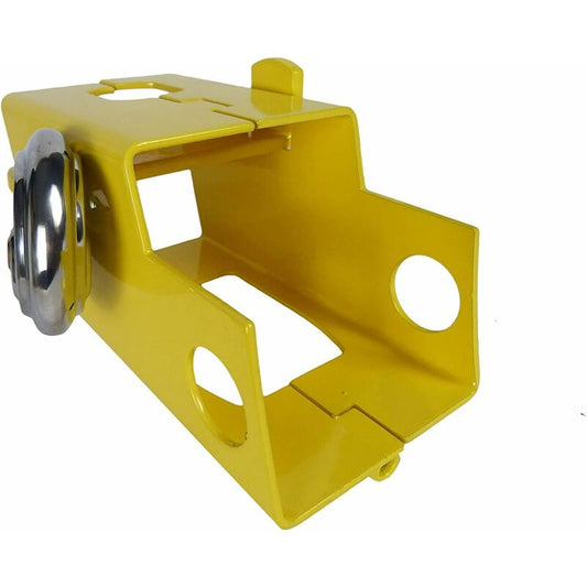 Heavy Duty Steel Caravan/Trailer Hitch Lock With Padlock.