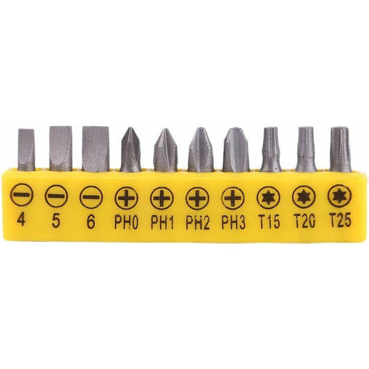 10 pcs Screwdriver L-Shaped Extension Handle Double Head Hex Socket Screwdriver Torx Slotted Screwdriver Kit Hand Tool.