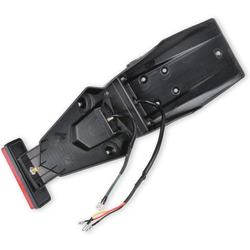 Universal 12V Motorcycle LED Fender And Tail Light With Brake Light Reflector For Motocross Sport Bike Pit Dirt Bike.