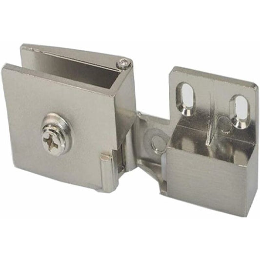 1 Pair Frameless Glass Door Hinges, Side Recessed Glass Cabinets, Shower Door Hinges, Furniture Glass Cabinet And Door