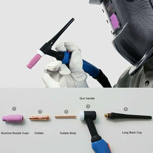Tig Welding Accessories Wp-26 Argon Arc Welding Equipment Adapter Sleeve Shell Ceramic Nozzle For Tig Welding Gun.
