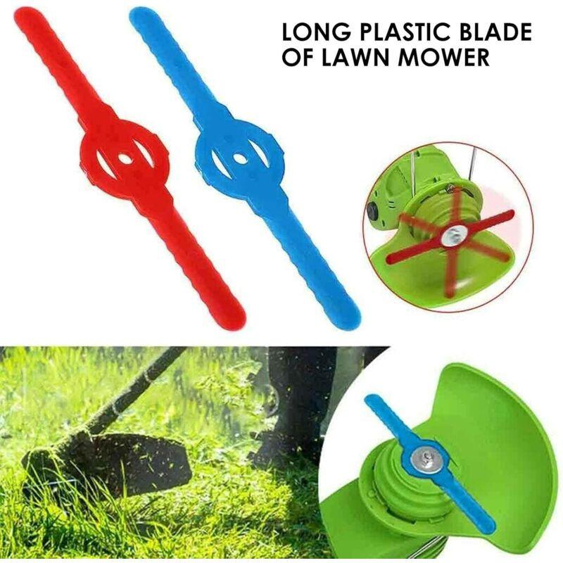 8 pcs Plastic Trimmer Replacement Blades For Grass Trimmer Plastic Lawn Mower Blades, Grass Trimmer Brush Cutter Grass.
