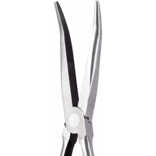 25 Degree Angled Long Nose Pliers - 11" - Long Reach - Jaws.