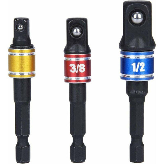 Socket Adapter 1/2 3/8 1/4 Hexagon Drill Bits Adapter Set Nut Wrench Reducer Socket Adaptor Converter Ratchet Wrench.