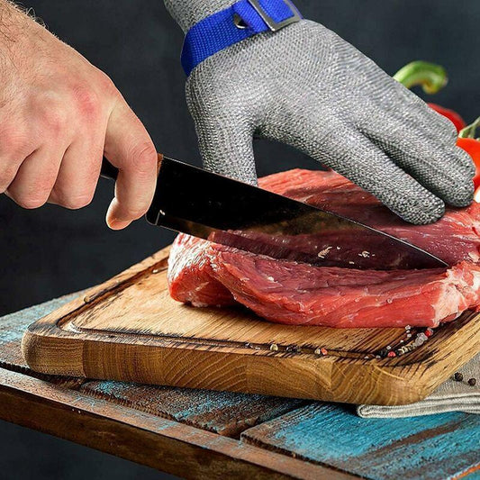 Cut Resistant Glove Iso-F Cut Resistant Gloves Stainless Steel Glove For Kitchen Butcher Outdoor Work.