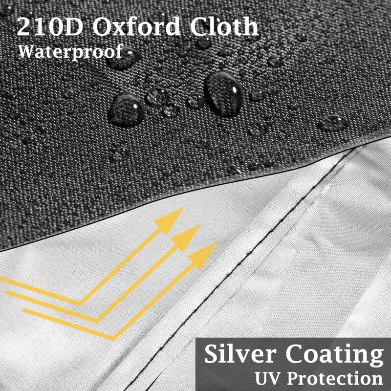 Lawn Mower Cover, 210D Oxford Cloth Heavy Duty Waterproof Lawn Mower Cover For Outdoor/Indoor With Drawstring And