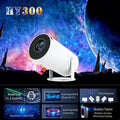 HY300PRO Mini Projector with WiFi and Bluetooth, Portable Projector 720p Support, Auto Keystone, 180 Degree Rotation, Smart Proyector for Home Outdoor.