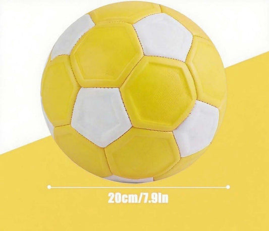 Curved ball for outdoor sports, 20 cm - fun - curved ball - perfect for children - yellow, new - new 2025.