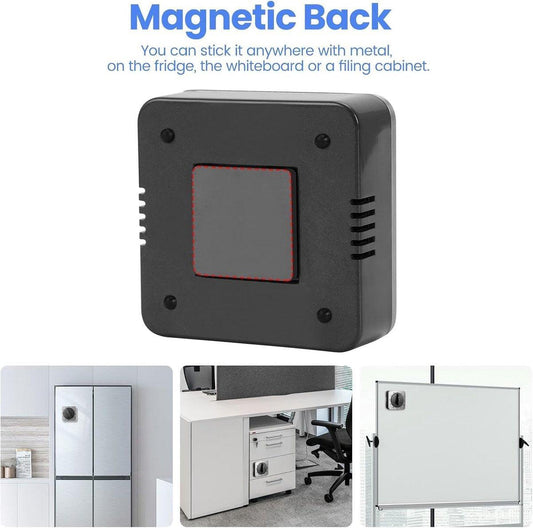 Kitchen Timers for Cooking - Chef's Kitchen Timer with Audible Alarm - Mechanical Desktop Timer - No Batteries Required - Magnetic Back - Beautiful Stainless Steel Magnetic Countdown Reminder.