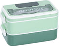 Lunch boxes - lunch box for adults - lunch box for children - lunch box with compartments - stackable lunch box - leakproof lunch container - 1600ML - with 2 layers - for children, adults, students (vegetables)