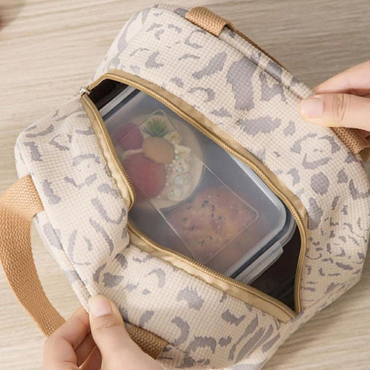 Children's Lunch Bag - Reusable Lunch Bag - Lunch Bag - Lunch Bag for Boys and Girls - Mini Insulated Bag 6L - Small Insulated Picnic Bag - For Work, School, Picnics and Travel (Beige).