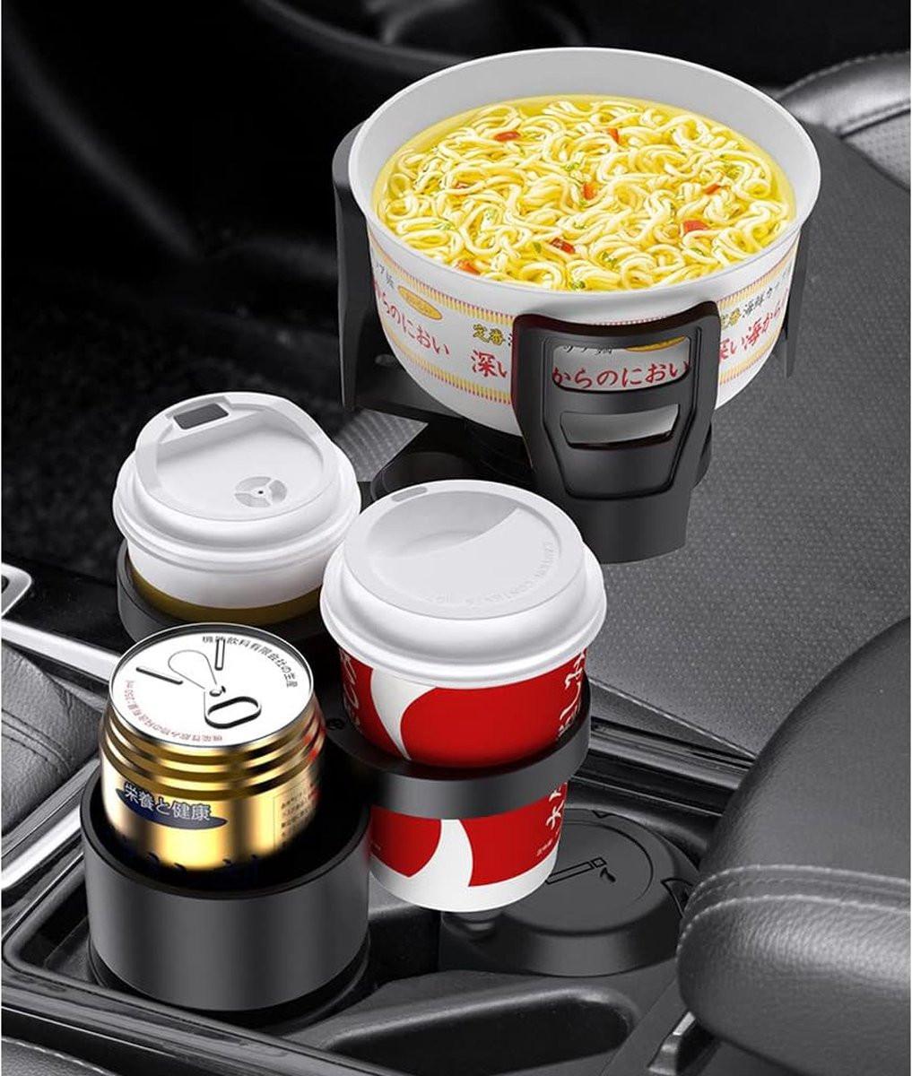 Universal 4-in-1 Car Organizer - Car Seat Organizer - Cup Holder - Drink Holder - Can and Bottle Holder - Car Accessories - High Quality - Coffee Holder - Foldable - Sturdy and Durable - Car Travel.