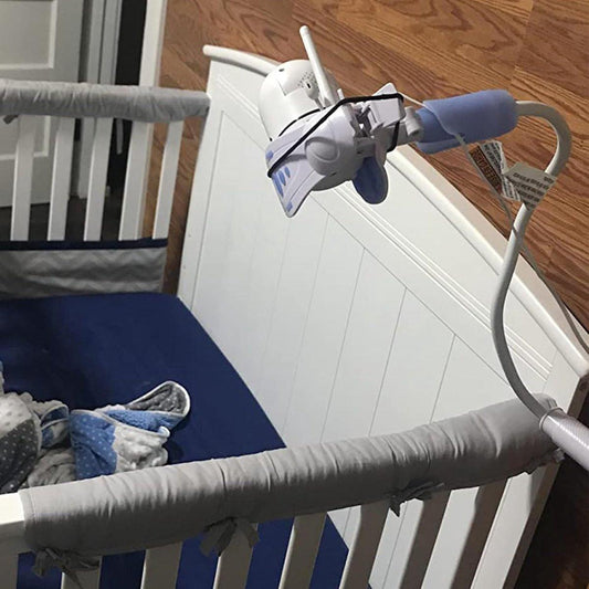 camera mount, camera mount, baby monitor mount with 3 straps, no drilling required, flexible and adjustable, universal baby monitor mount, compatible with most baby monitors (Wit)..