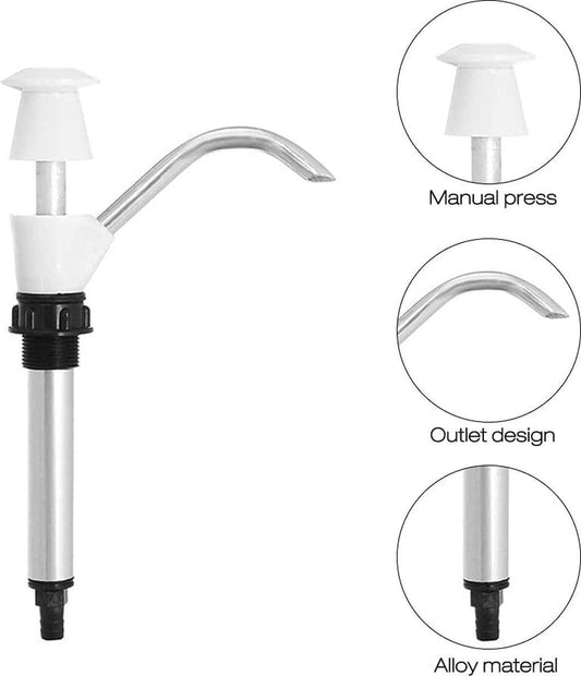 Manual water pump, double-action sink water pump tap, replacement pump tool for camper van, caravan, home, office, travel, camping.