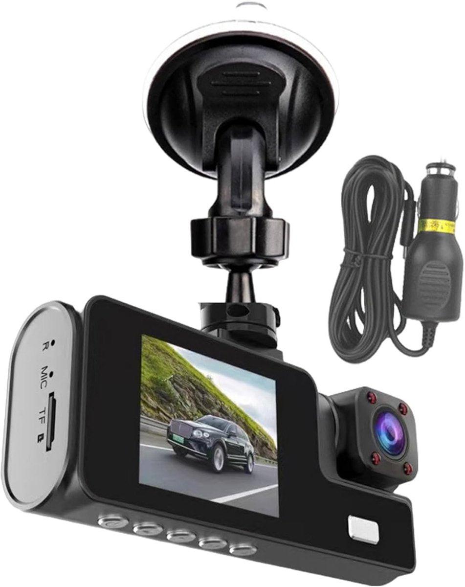 Dashcam - Dual lens 1080p - HD video recorder, wide viewing angle - Loop recording - For safety while driving, parking and traveling.