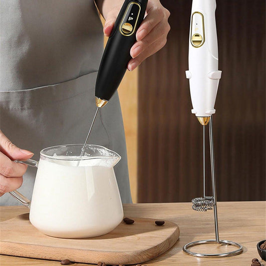 Milk Frother - Practical Kitchen Appliance - Milk Frother - Multifunctional Tool - Multifunctional Electric Mixer - Suitable for Outdoor and Indoor Use.