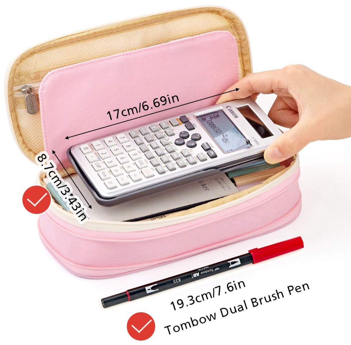 Pencil Case - Pencil Case - Pencil Case - Pencil Case - Pencil Case for Children and Adults - School Pencil Case for Boys and Girls - Pencil Case - Pink.