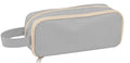 Pencil case, large capacity, suitable for boys and girls, waterproof, expandable, toiletry bag, makeup bag and office supplies, gray.