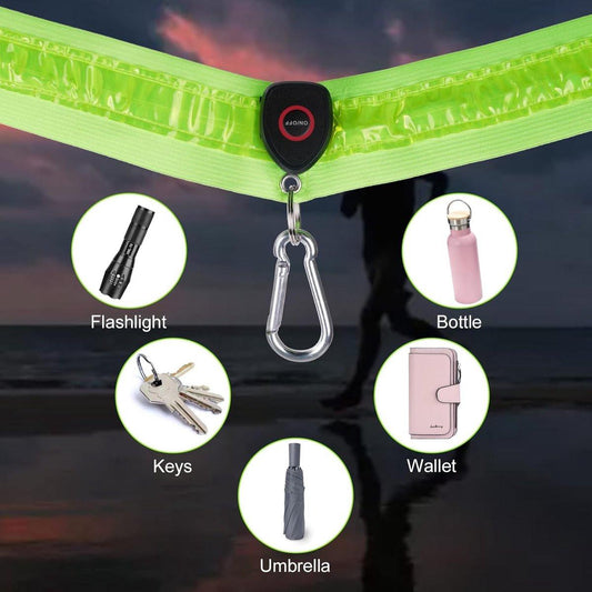 Running light - Chest light - Sports running light - Chest walking light - USB rechargeable - Running vest.