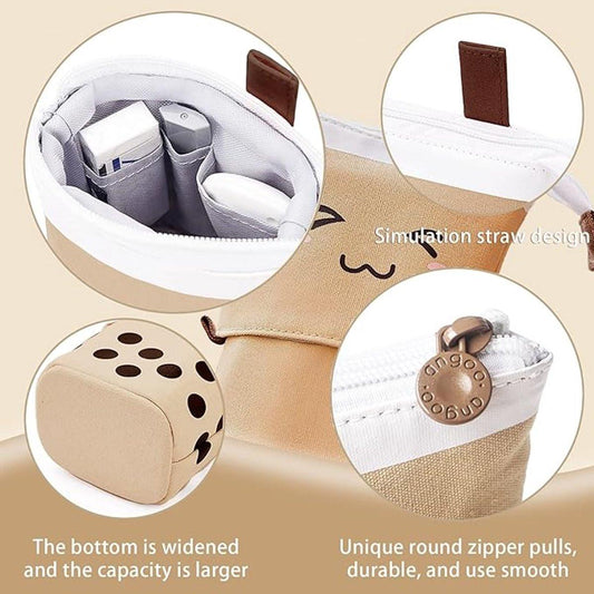 2-in-1 pencil case, cute pencil case, retractable pencil case, foldable pencil holder, vertical retractable pencil holder, makeup bag for students, office, women, girls, boys.