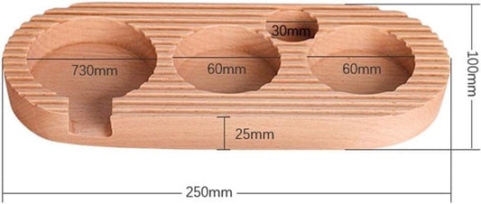 Espresso press holder - Espresso press holder - 58mm wooden coffee press holder - Espresso tools for kitchens, cafes and restaurants.
