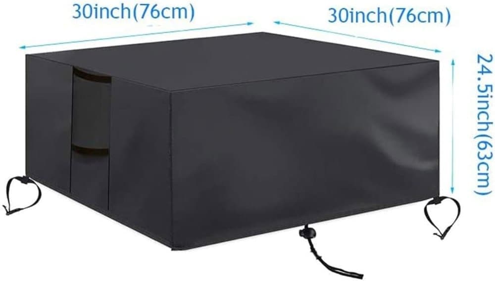 Waterproof 420D Oxford Outdoor Furniture Cover UV Dust Protection for Tables Chairs and Grill, 76 cm x 76 cm x 63 cm