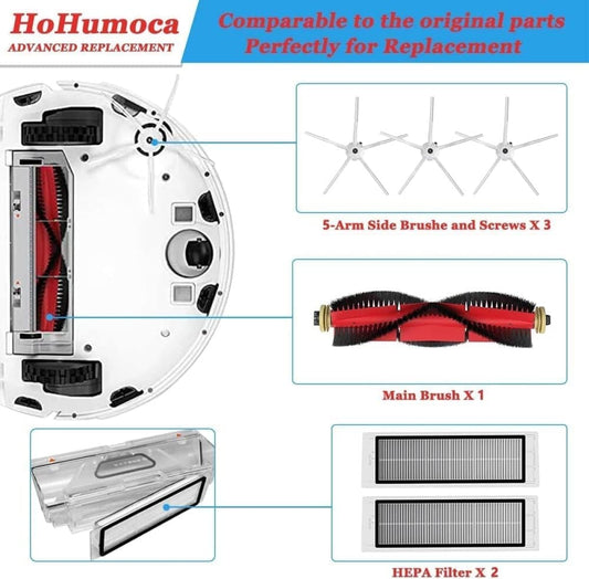 7 Pieces Roborock S5 S6 Accessories, Compatible with Roborock