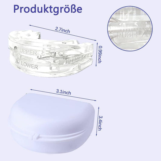 Anti-Snoring Mouthguard Bite Guard, Comfortable Night Wear Orthodontic Mouthguard in Pink