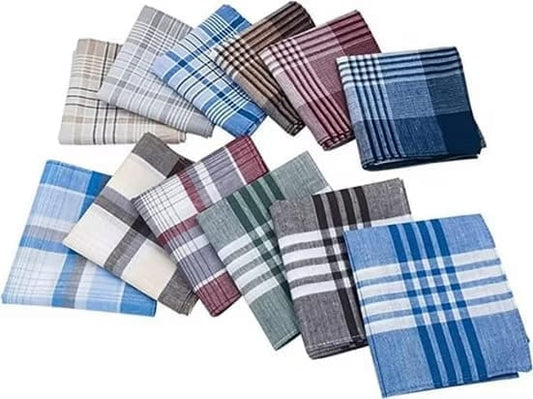 12-Piece Men's Cotton Napkin Set, 40x40 cm