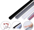 Self-Adhesive Shower Strip Water Barrier, 3 m, Transparent, 4 Colors, with Self-Adhesive Strip