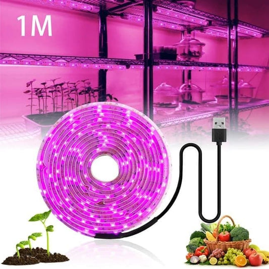 1M Full Spectrum USB LED Grow Light for Small Plants and Greenhouses, Cuttable Design