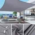 3X4M Sun Sail Waterproof UV Protective Outdoor Shade for Garden Terrace Pool Camping, Gray