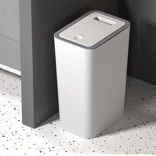10L Green Trash Can with Lid, Durable Corrosion-Resistant Odor-Proof Leak-Proof for Kitchen Bathroom Living Room, 10L