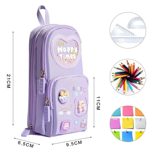 Large Capacity Multifunctional Pencil Case with Compartments for Students and Office, SZ2