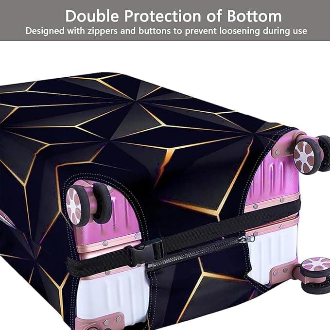 1 Pack Elastic Suitcase Cover Travel Luggage Protection Scratch Resistant Washable Trolley Case Cover, L(26-28INCH)