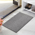60x90cm Jute Doormat for Indoor Outdoor Use Non Slip Dust Resistant Quick Absorbing, Gray