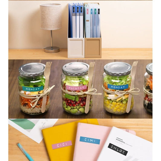Portable Label Printer with 6 Rolls of Label Tape, Multifunction 3D Printer for Home Use, Easy to Use, Green